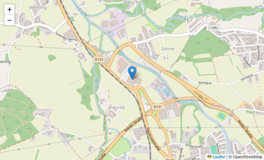 Standort Vario Center Ried, Altenried 6, 4971 Aurolzmünster